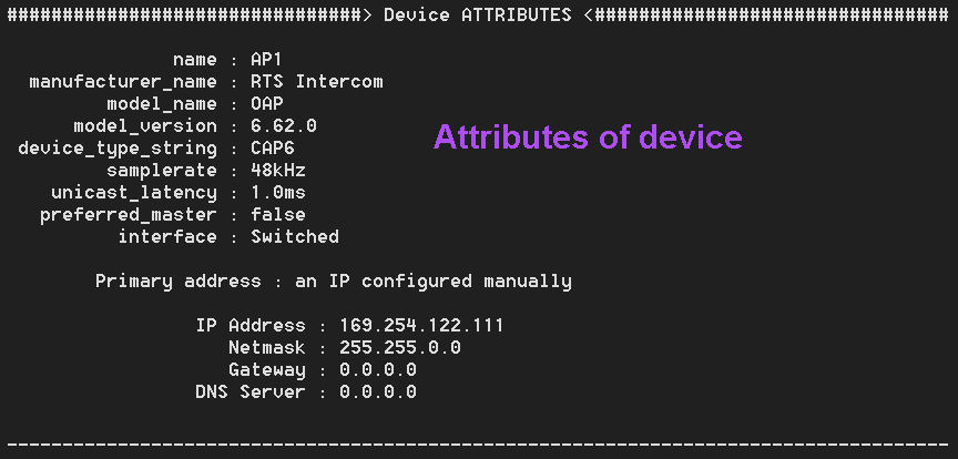 DevAttr -descript